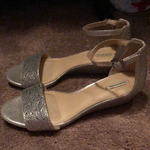 Alex Marie Silver Sequin Sandals